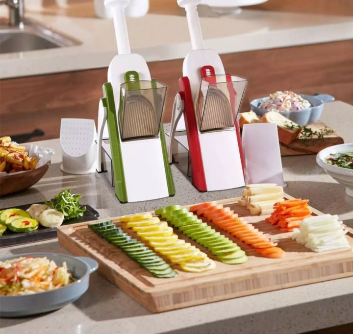 Mandoline Slicer | Safe Adjustable Vegetable Cutter