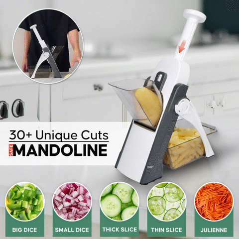 Mandoline Slicer | Safe Adjustable Vegetable Cutter