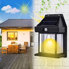 Solar Wall Lamp – Energy-Saving Outdoor Light with Waterproof Design for Home and Garden