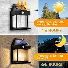 Solar Wall Lamp – Energy-Saving Outdoor Light with Waterproof Design for Home and Garden