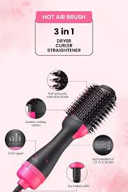 3-in-1 One Step Hot Air Brush Hair Dryer & Styler